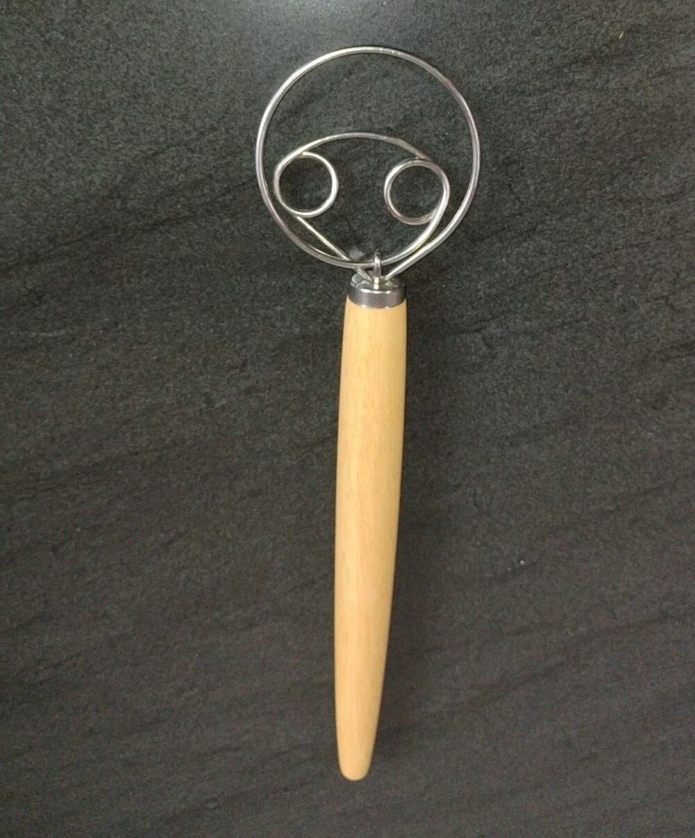 Danish Bread Dough Whisk Stainless Steel Mixer for Sourdough New Open Box